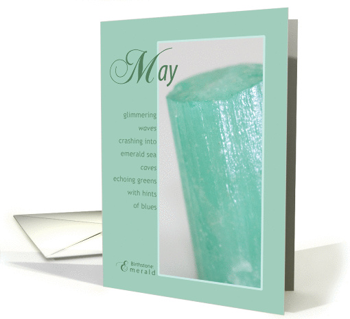 May Birthstone Birthday card (732985)