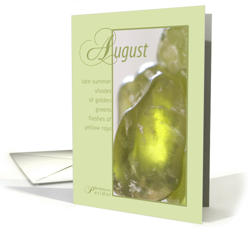 August Birthstone Birthday card (732992)