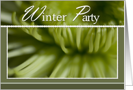 Chrysanthemum Winter Party Invite card