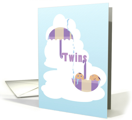 Twins Baby Shower card (803302)