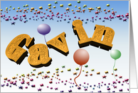 Gavin Happy Birthday Balloons card