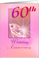 Diamond 60th Wedding Anniversary card