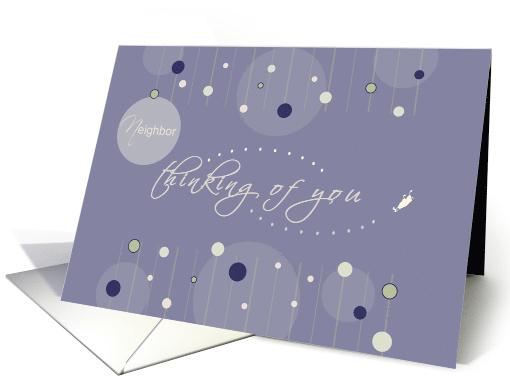 Dots and Butterfly Neighbor Thinking of you card (907179)