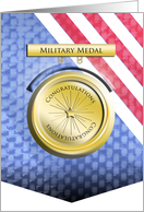 Military Medal Congratulations on Award card