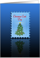 Single Stamp Christmas Card Day card