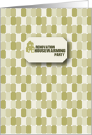Tile Backsplash Renovation Housewarming Party card