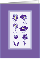 Flower ’s in Purple card