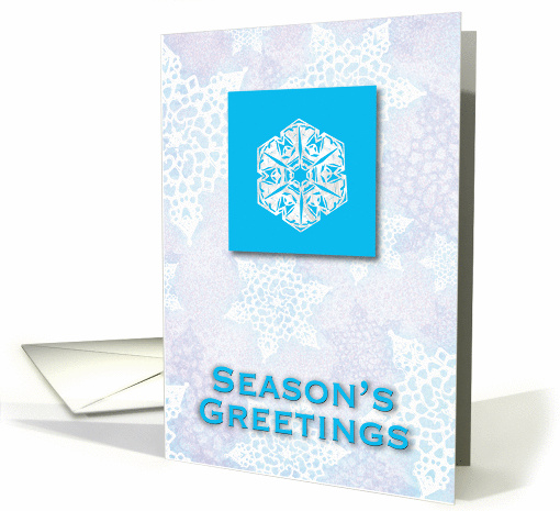 Season's Greetings Snowflake card (716736)