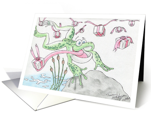 Hopping Birthday Frog card (731978)
