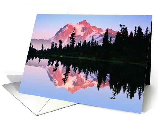 HAPPY BIRTHDAY EVENING AT MOUNT SHUKSAN card (1012765)