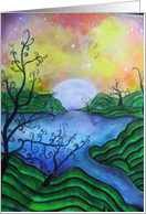 Magical Landscape blank note card