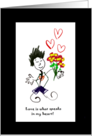 Love in my heart card