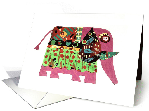 Pink Elephant Designs Blank Any Occasion card (1655994)