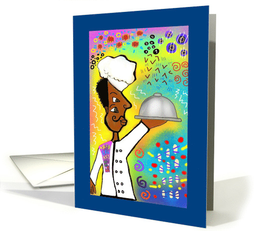African American Chef Blank Any Occasion card (1691038)