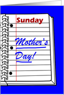 Work Wife. Belated Mother’s Day. Date/Daytime Planner Book. card