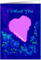 I Value you card