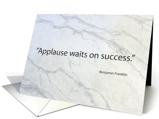 Applause Waits on Success card (767649)