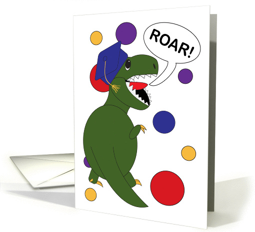 Graduation Tyrannosaurus Rex card (1058315)