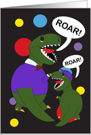 Father’s Day Tyrannosaurus Rex Dinosaur card