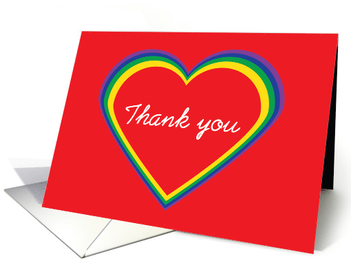 Thank You Love Hearts Bright Colors card (1670912)