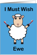Happy Dentist Day I Must Wish You Sheep Funny Toothbrush card