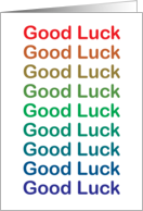 Good Luck Can’t Say It Enough Colorful Rainbow Ombre card