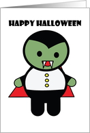 Happy Halloween Cute Vampire card