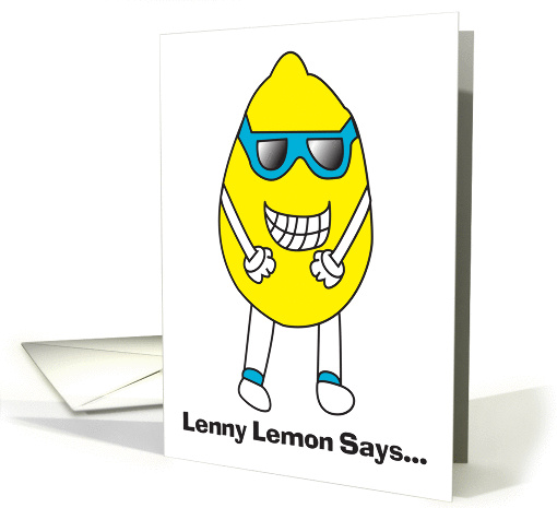 Lenny Lemon Birthday card (823738)