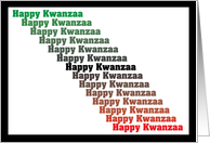 Happy Kwanzaa card