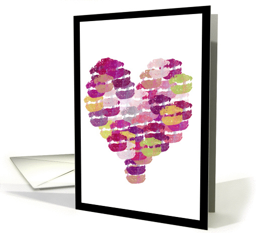 Heart of Kisses Valentine card (894042)