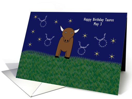 Taurus Bull Birthday card (925865)