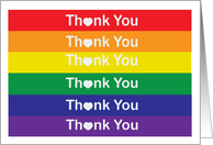 Heart Rainbow Thank You card