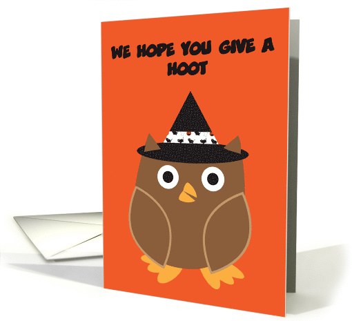 Halloween Owl Hoot Customizable Party Invitation card (947995)