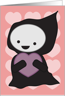 Grim Reaper with Heart card