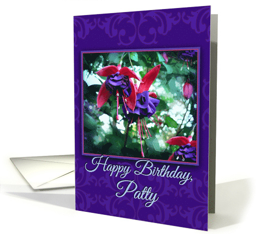 Happy Birthday to Patty Purple and Red Fuchsias for... (1013541)