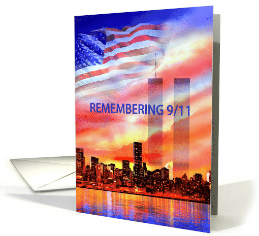 Patriot Day Remembering 9/11 New York City and Twin Towers card