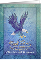 Custom Front Program for Eagle Scout Court of Honor Ceremony card
