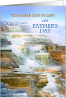 Happy Father’s Day, Son in Law, Yellowstone Mammoth Hot Springs card