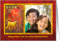 Chinese New Year of the Monkey Photo Card for Custom Relation card