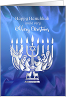 Interfaith Happy Hanukkah Merry Christmas Interfaith Chrismukkah card