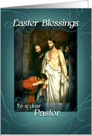 Easter Blessings to our Pastor Jesus is Risen card