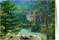 Happy Father’s Day for Dad to Be, Aqua Green Lake Diablo card