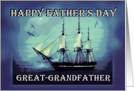 To Great Grandfather on Father’s Day Tall Sailing Ship card