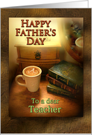 To Teacher, Father’s Day Coffee Mug card