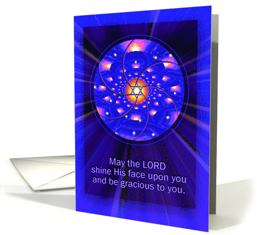 Bat Mitzvah Blessings and Congratulations with Star of David card