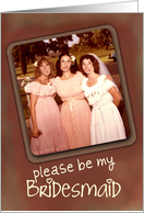 Be My Bridesmaid, Funny Faces Invitation card