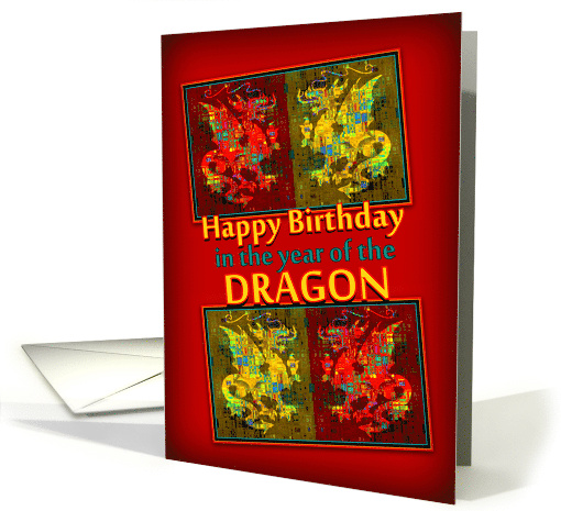 Happy Birthday in the Year of the Dragon card (893485)