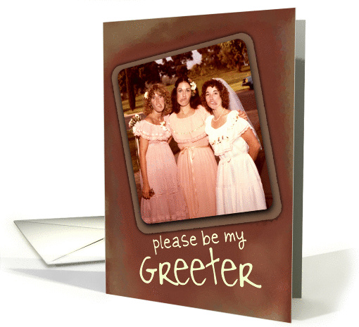 Be My Greeter, Funny Face Bride Invitation card (895187)