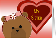 Sister - My Favorite Friend - Valentine card