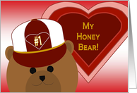 My Honey Bear - Husband - Simple I Love You - Valentine card